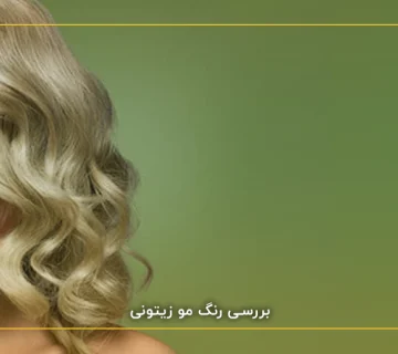 رنگ موی دودی زیتونی نقره ای