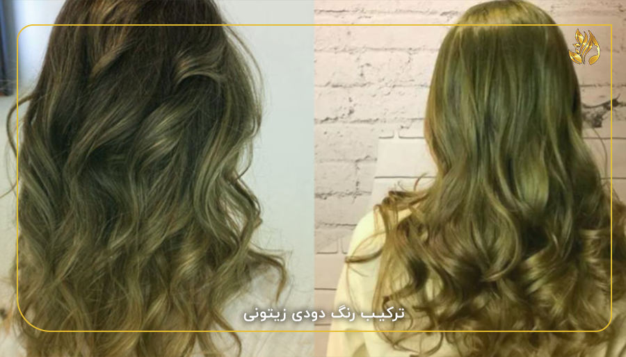 ترکیب رنگ دودی زیتونی