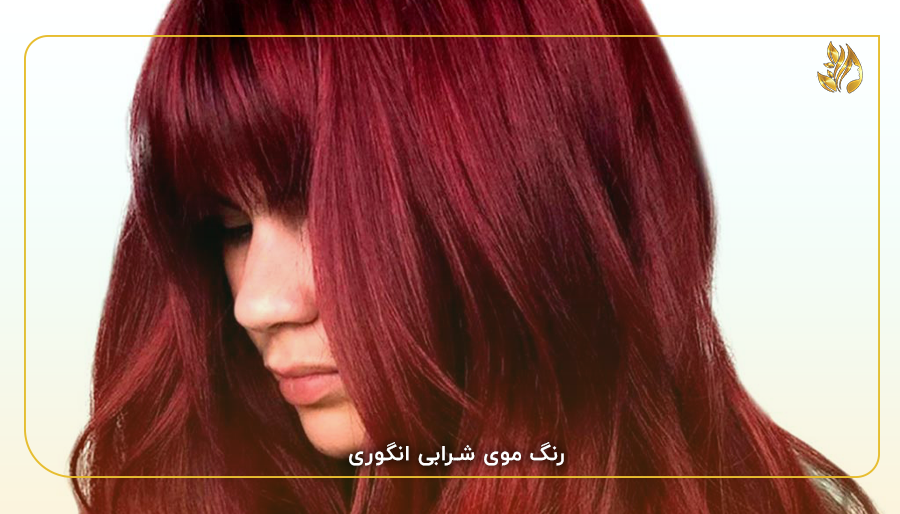 رنگ موی شرابی انگوری